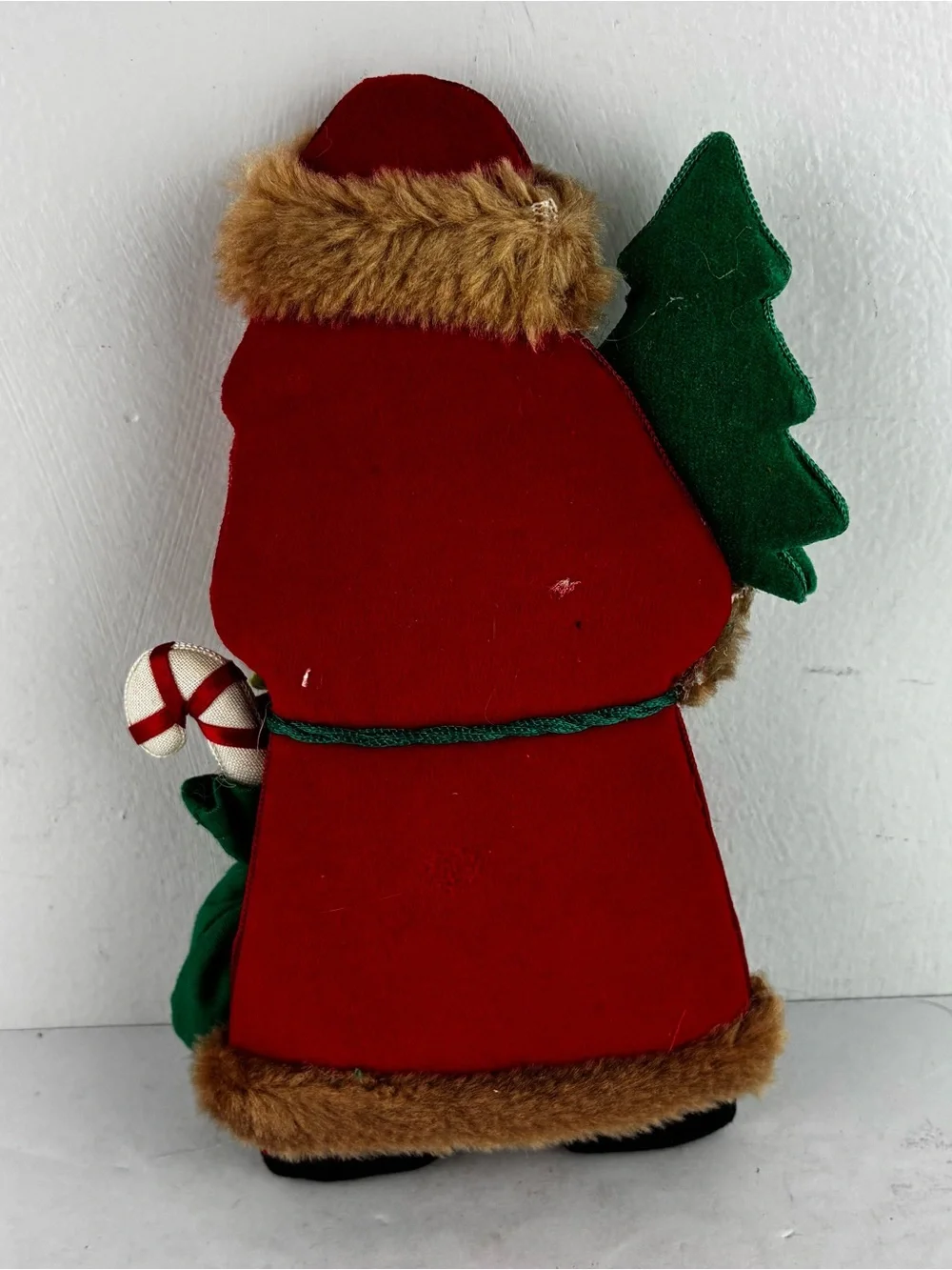Annalee (?) Soft Sculpture Santa Christmas Ornament